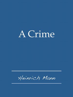 cover image of A Crime